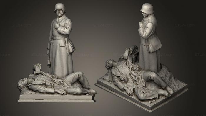 Military figurines (Kriegerdenkmal9, STKW_0018) 3D models for cnc